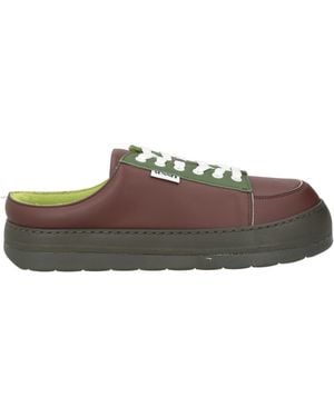 Sunnei Sneakers Leather, Textile Fibers - Brown