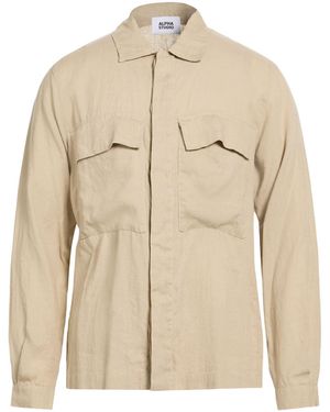 Alpha Studio Shirt Linen - Natural