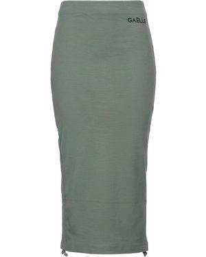 Gaelle Paris Midi Skirt Cotton, Elastane - Green