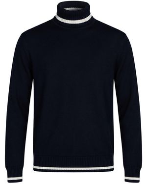 Paul & Shark Midnight Turtleneck Virgin Wool - Blue