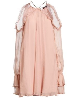 Amen Mini Dress Silk - Pink
