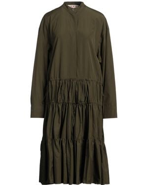 Marni Military Midi Dress Cotton - Green
