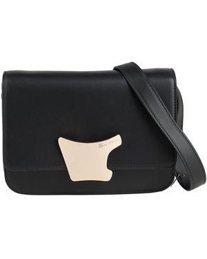 Santoni Cross-Body Bag Leather - Black