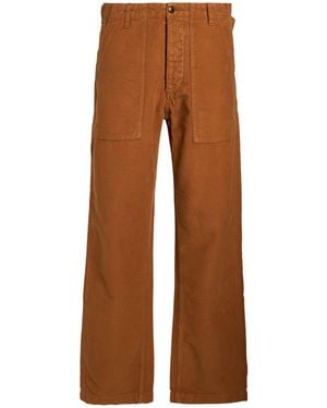 Fortela Camel Pants Cotton, Wool - Brown