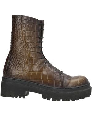 Pantanetti Military Ankle Boots Leather - Brown