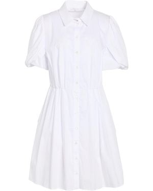 Patrizia Pepe Mini Dress Cotton, Polyamide, Elastane - White