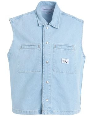 Calvin Klein Camisa Vaquera - Azul