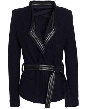 IRO Blazer Virgin Wool, Cotton, Polyamide, Lambskin - Blue