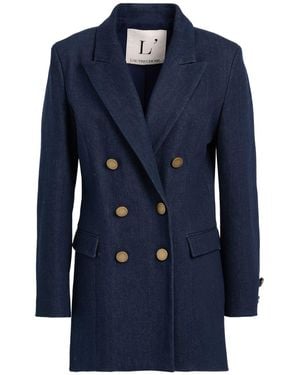 L'Autre Chose Blazer Cotton, Elastane - Blue