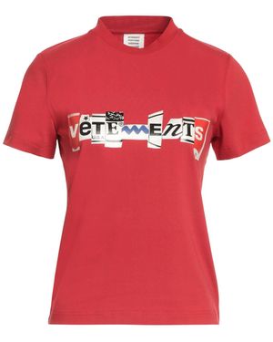 Vetements T-shirts - Rot