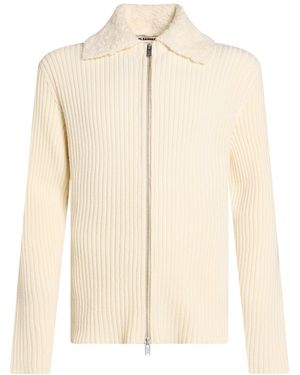 Jil Sander Strickjacke - Natur