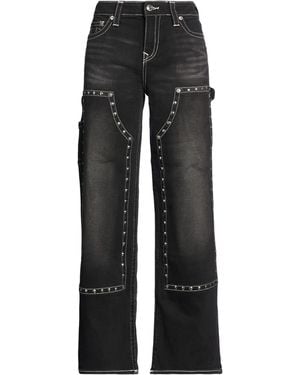 TRUE RELIGION Jeans Cotton, Polyester, Hemp, Elastane - Black