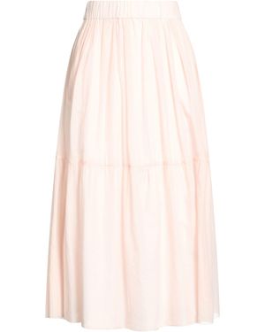 Peserico Easy Blush Midi Skirt Cotton - Pink