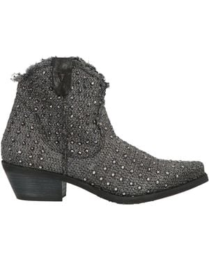 Divine Follie Ankle Boots Textile Fibres - Grey
