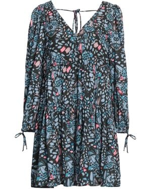 Replay Mini Dress Polyester, Elastane - Blue