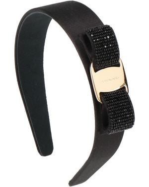 Ferragamo P.Ta Baguett -- Hair Accessory Viscose, Silk, Brass - Black