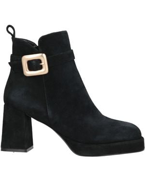 CafeNoir Ankle Boots Leather - Black