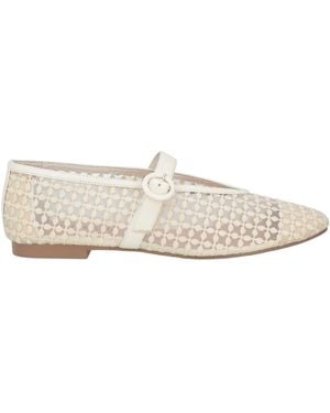 Bibi Lou Ballet Flats - White