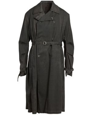 Masnada Overcoat & Trench Coat - Black