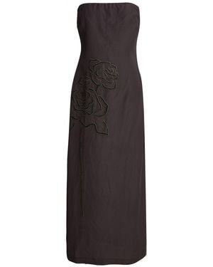 Liviana Conti Maxi Dress Viscose, Linen - Multicolour