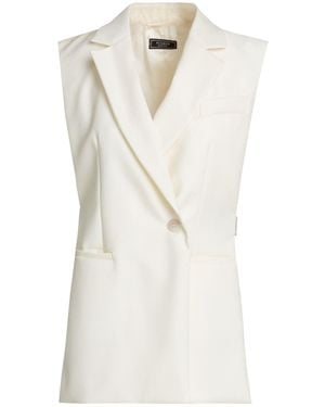Peserico Cream Blazer Virgin Wool - White