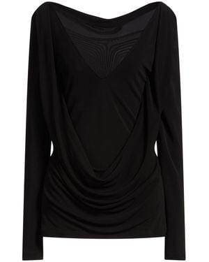 Alberta Ferretti Top Viscose - Black