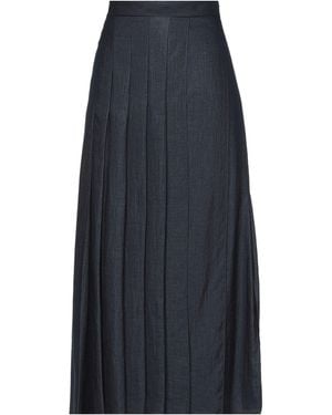 Brunello Cucinelli Denim Skirt Linen, Polyamide - Blue