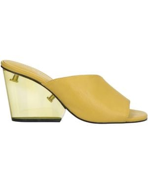 Tory Burch Sandals Leather, Pvc - Yellow