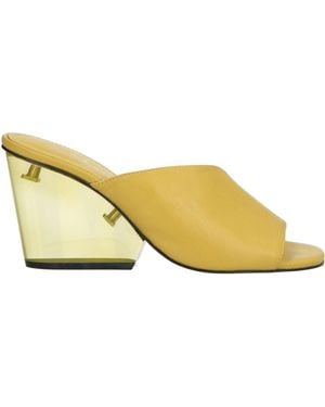 Tory Burch Sandals Leather, Pvc - Yellow