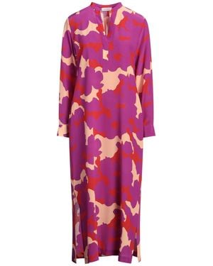 ROSSO35 Midi Dress Silk - Pink