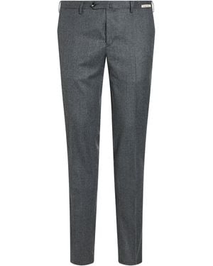 L.B.M. 1911 Charcoal Pants Virgin Wool - Gray