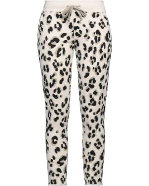 Juvia Cream Pants Cotton, Polyester - White