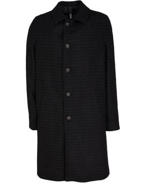 Hevò Coat Virgin Wool, Polyamide - Black
