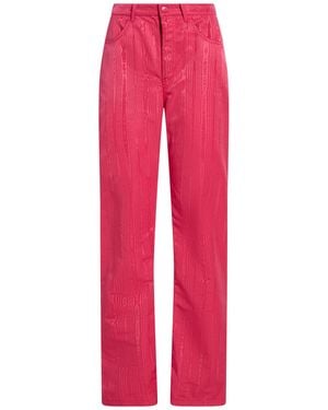 Marine Serre Fuchsia Trousers Recycled Polyester, Polyester - Pink