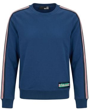 Love Moschino Sweatshirt Cotton, Elastane - Blue