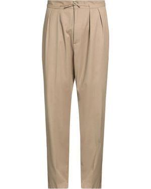 Gaelle Paris Camel Pants Polyester, Wool, Elastane - Natural