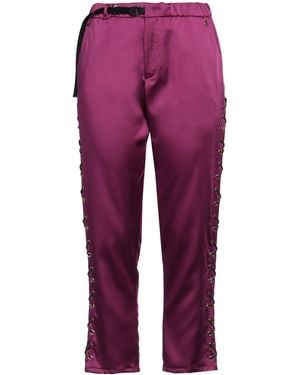 White Sand Pants Polyester, Elastane - Purple