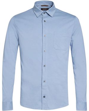Moorer Shirt Cotton - Blue