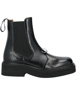 Marni Ankle Boots Leather - Black