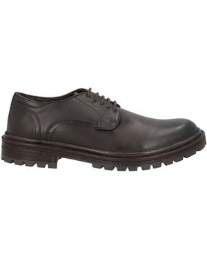 CafeNoir Dark Lace-Up Shoes Leather - Gray