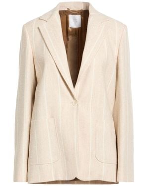 Eleventy Blazer Alpaca Wool, Polyamide, Linen - Natural