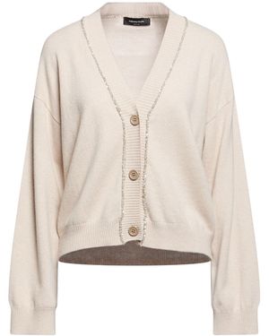 Fabiana Filippi Cardigan Virgin Wool, Silk, Cashmere - Natural