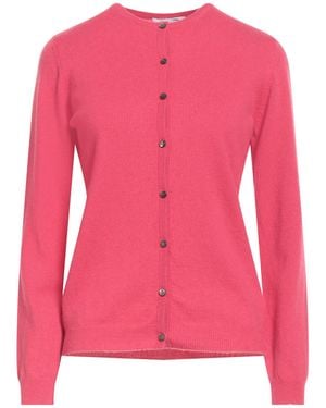 Ballantyne Fuchsia Cardigan Cashmere - Pink