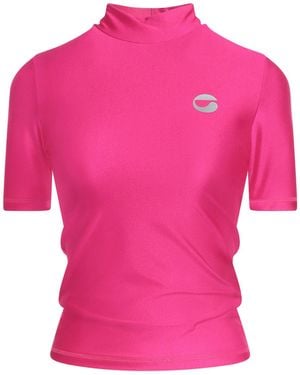 Coperni Fuchsia T-Shirt Polyamide, Elastane - Pink