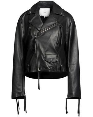 Setchu Jacket Leather - Black