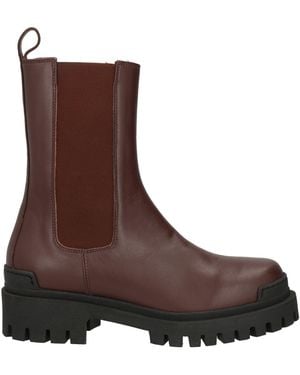 Ennequadro Ankle Boots Calfskin - Brown