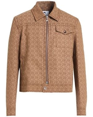 Marine Serre Jacket Polyester, Wool, Elastane - Brown