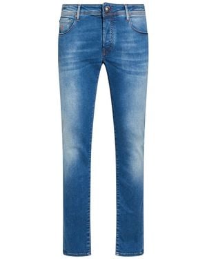 Hand Picked Jeans Cotton, Lyocell, Elastomultiester, Elastane - Blue