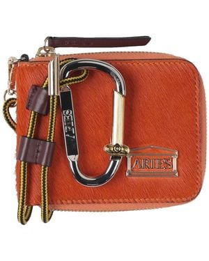 Aries Crossbody Wallet Leather - Orange