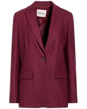 Ottod'Ame Burgundy Blazer Polyester, Virgin Wool, Elastane - Red